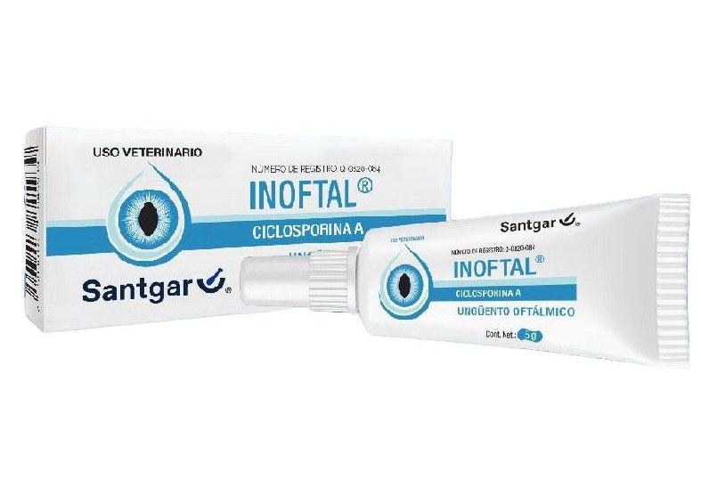 Inoftal 5 g ungüento SANTGAR ( Ciclosporina A ) ANTES Inmunoc